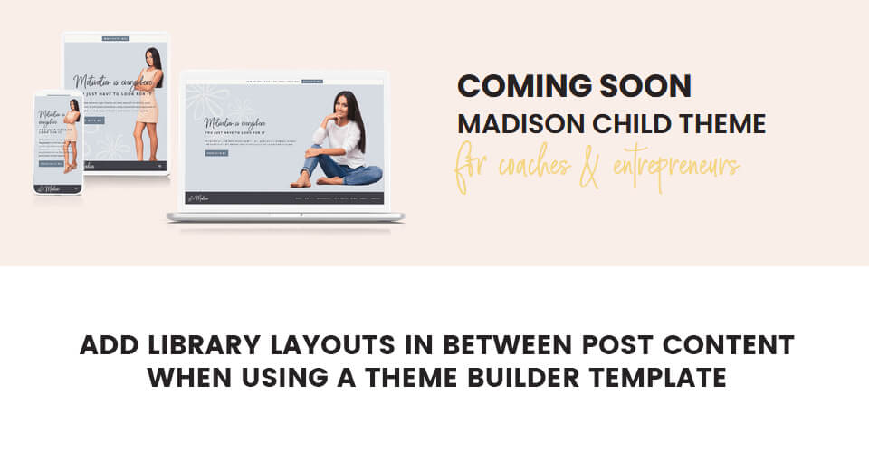 Library layout inside the Divi post content module