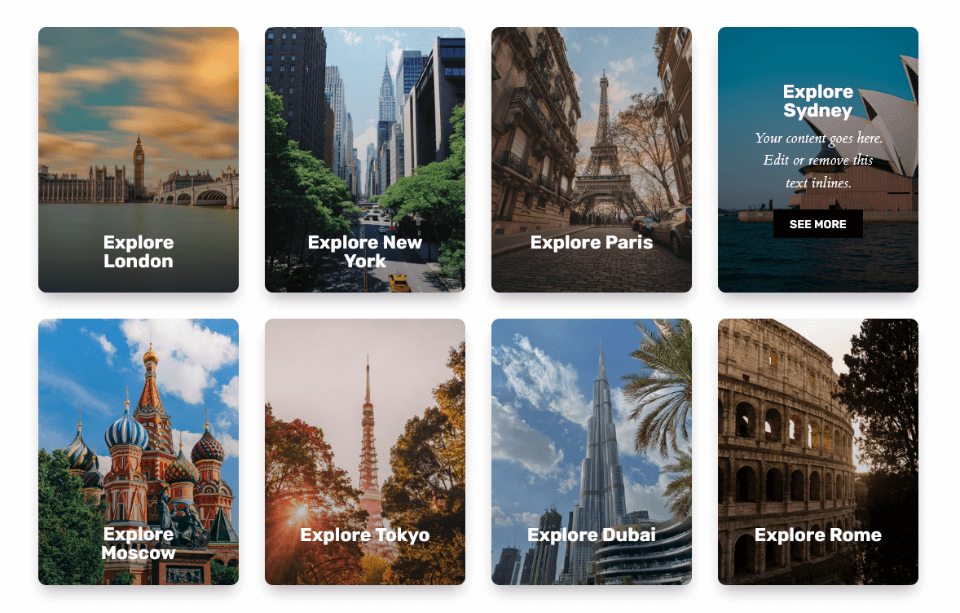 Divi CTA Hover Reveal Cards