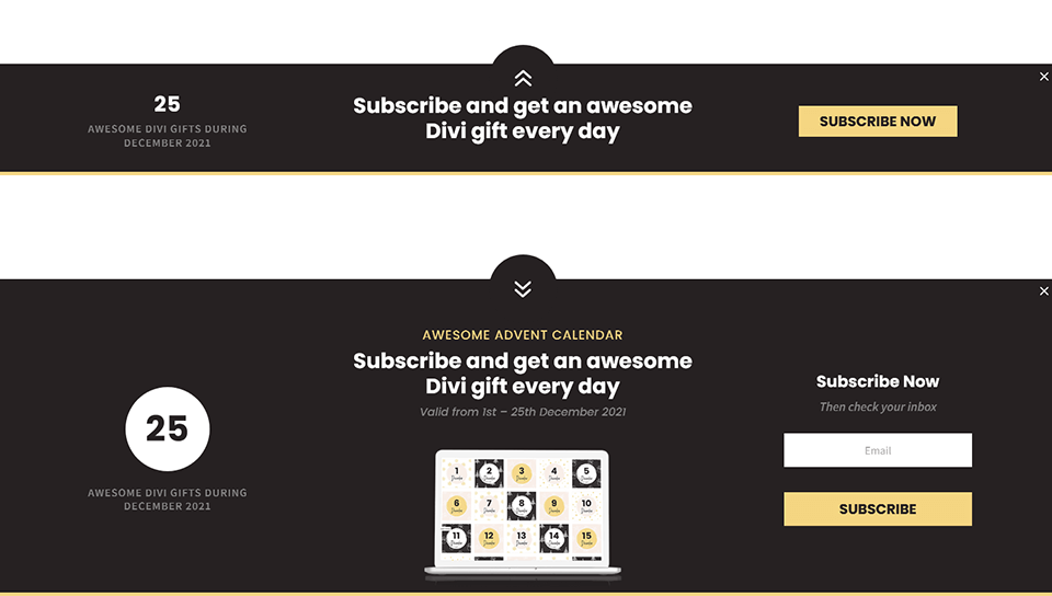 Divi Sliding Footer CTA