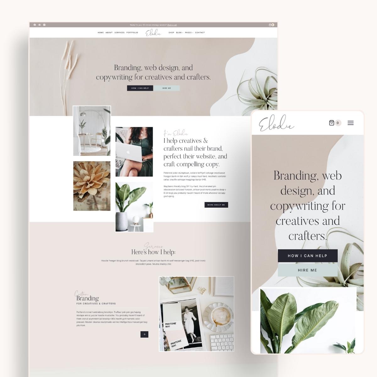 Elodie child theme for Kadence