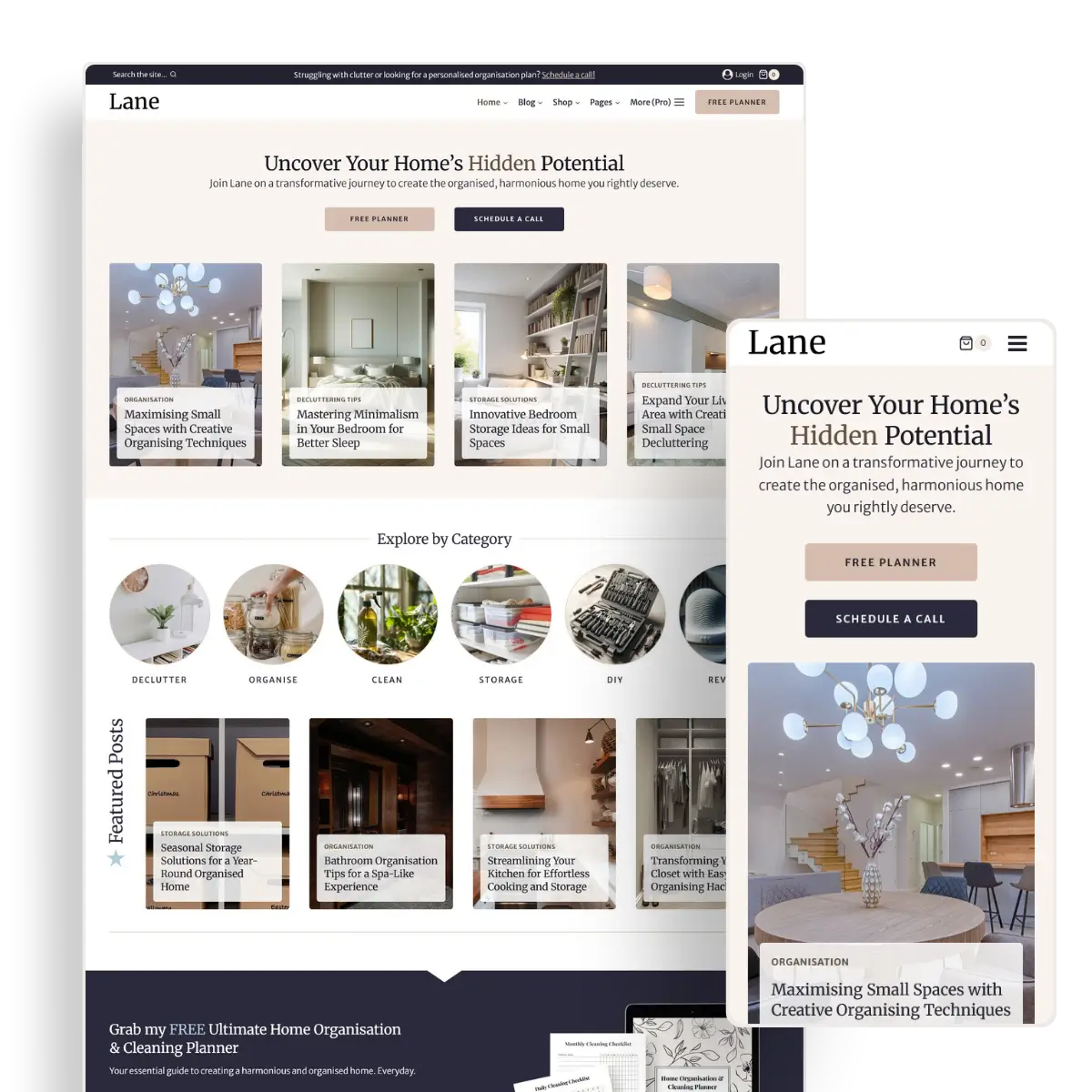 Lane WordPress Theme for Kadence
